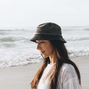 Will + Bear Earth Bucket Hat Green Corduroy Organic Hemp Small